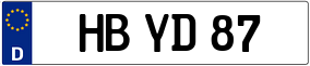 Trailer License Plate
